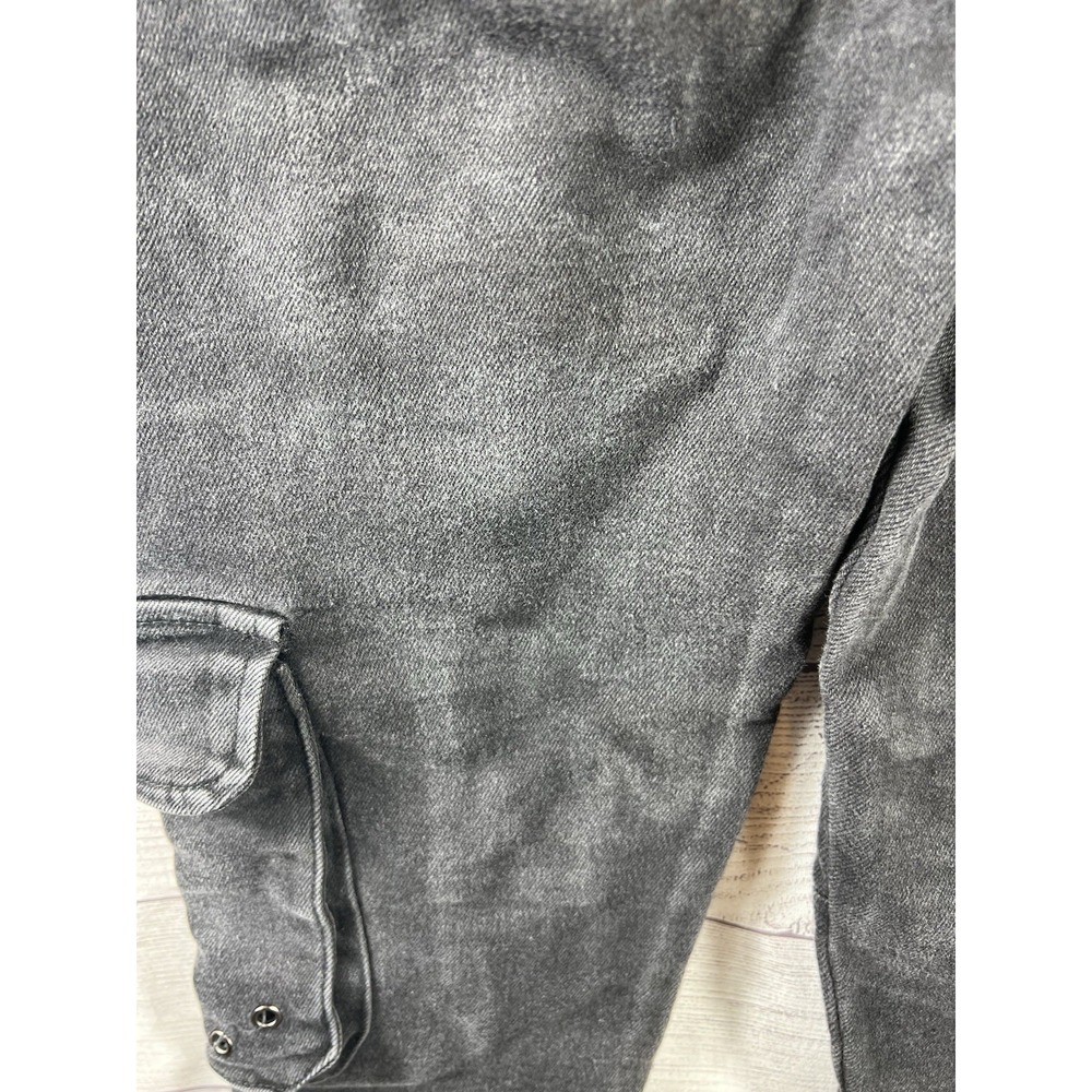 Forever 21 Premium Women's Size 28 Black Cargo Jeans Skinny Utility Pants - Picture 2 of 5